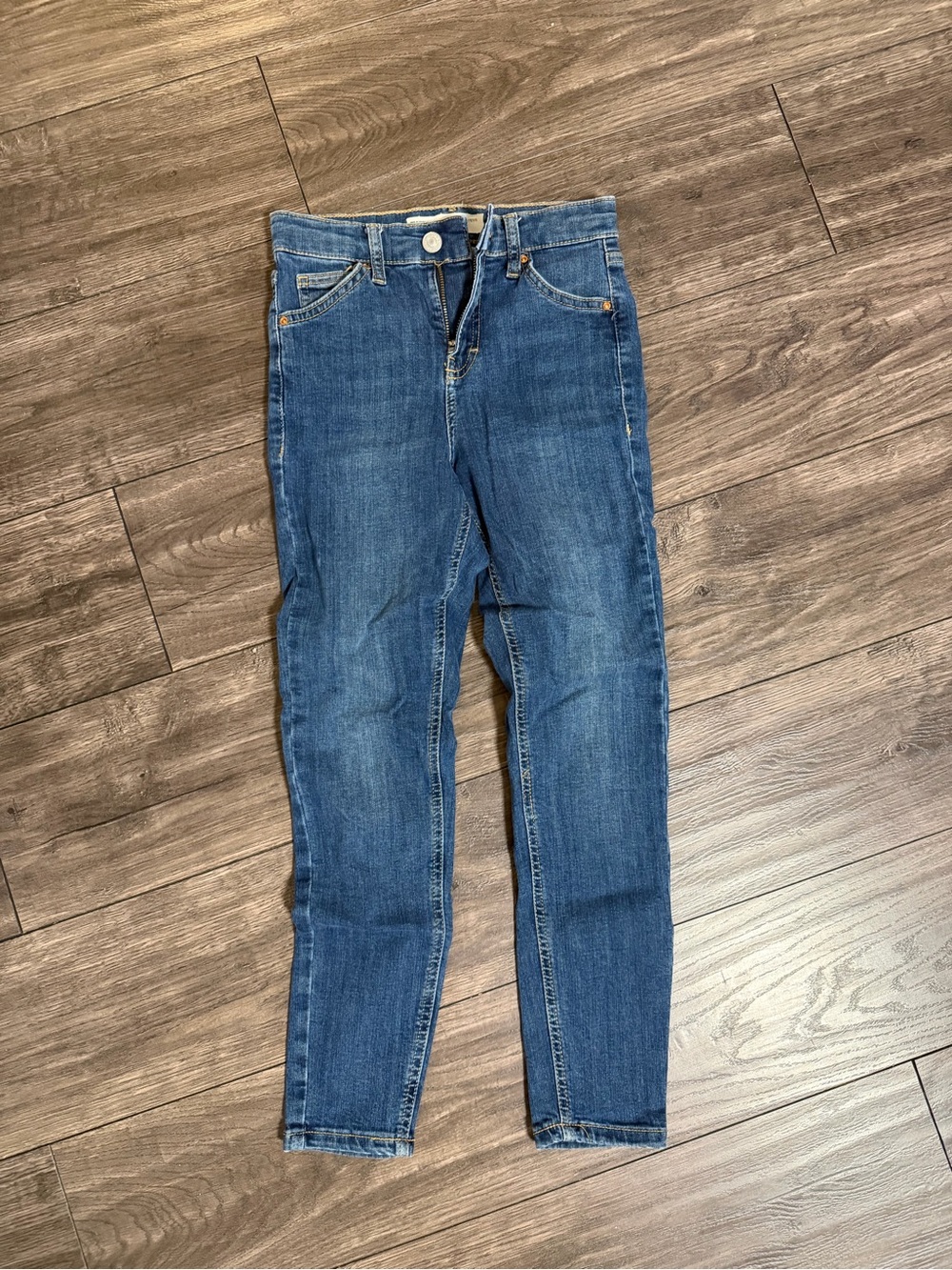 Topshop Women's Dark Blue Skinny Jeans
